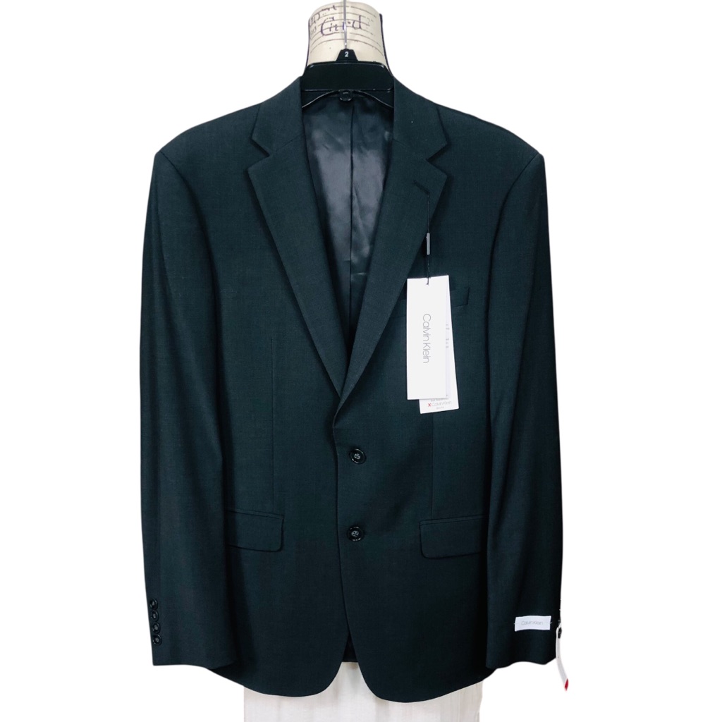 Calvin Klein Black Sport Coat With Notch Lapels